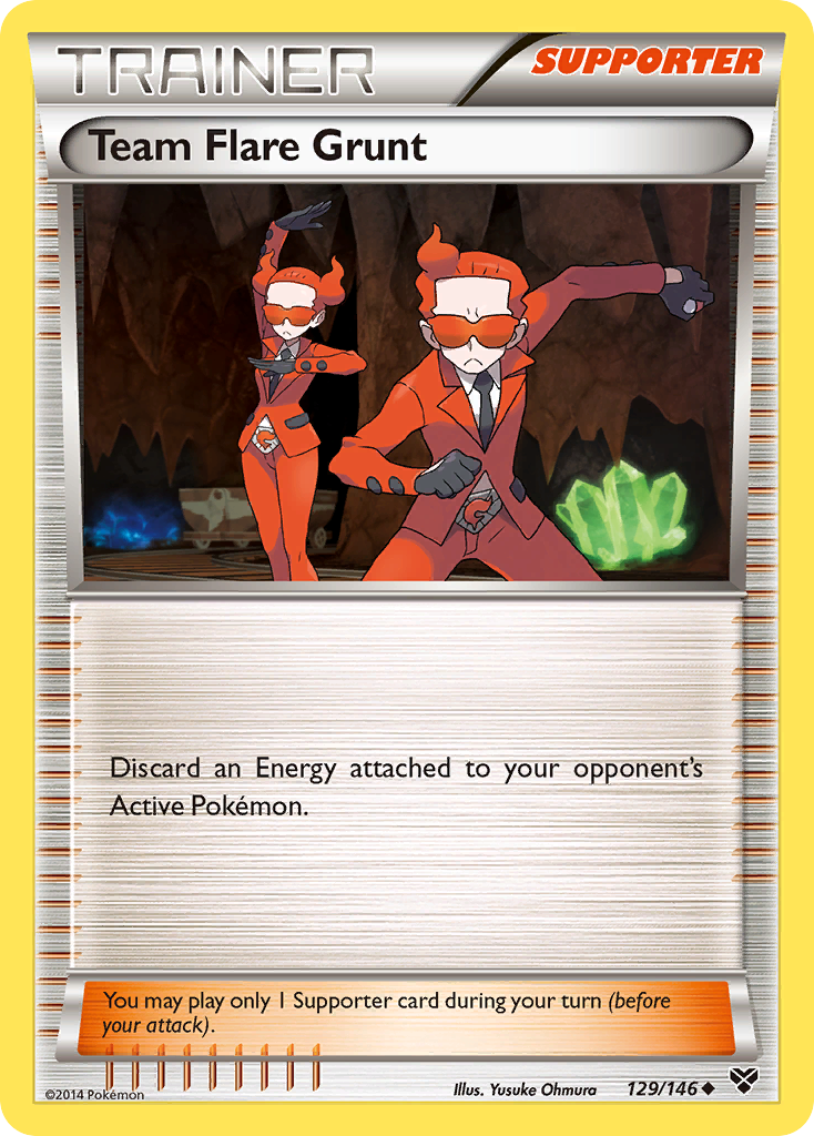 Team Flare Grunt (129/146) [XY: Base Set] | Game Haven TX