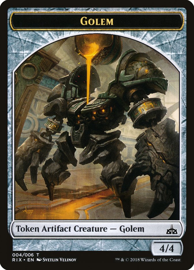 Golem [Rivals of Ixalan Tokens] | Game Haven TX