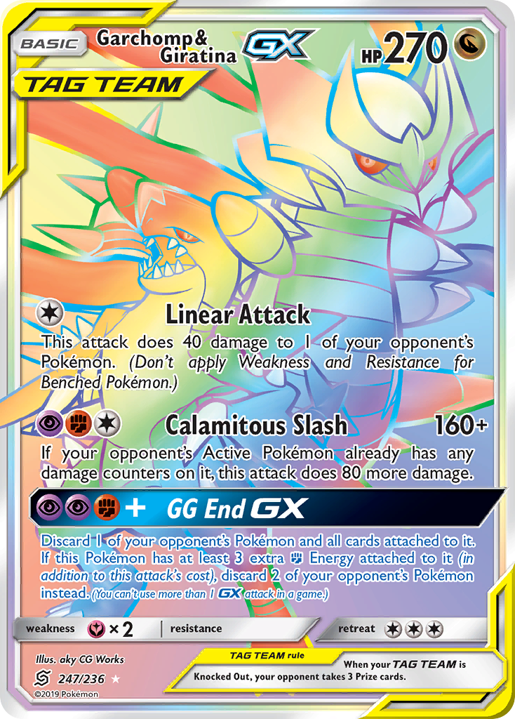 Garchomp & Giratina GX (247/236) [Sun & Moon: Unified Minds] | Game Haven TX