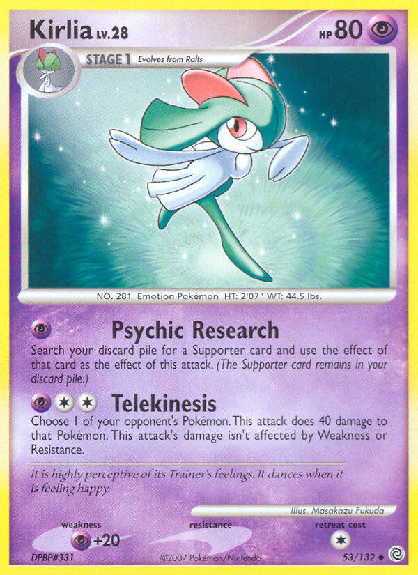 Kirlia (53/132) [Diamond & Pearl: Secret Wonders] | Game Haven TX