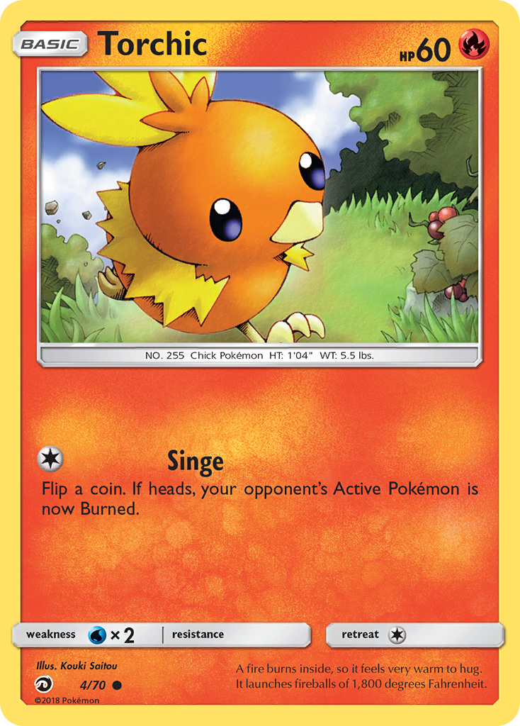 Torchic (4/70) [Sun & Moon: Dragon Majesty] | Game Haven TX