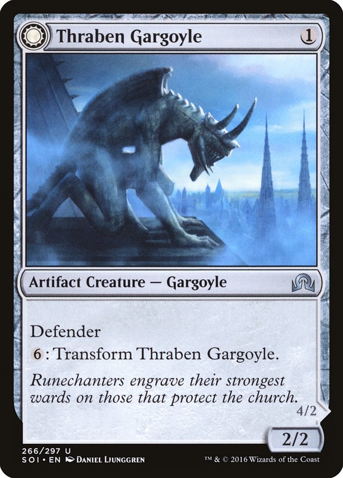 Thraben Gargoyle // Stonewing Antagonizer [Shadows over Innistrad] | Game Haven TX