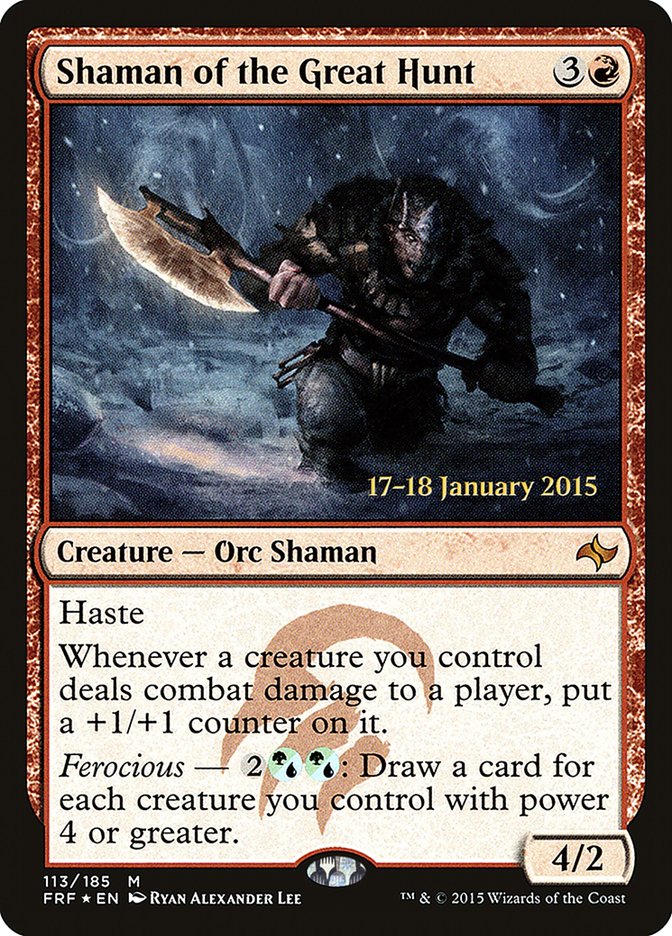 Shaman of the Great Hunt [Fate Reforged Promos] | Game Haven TX