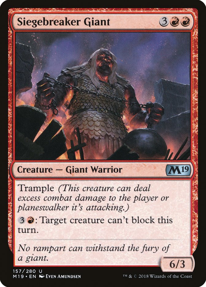 Siegebreaker Giant [Core Set 2019] | Game Haven TX