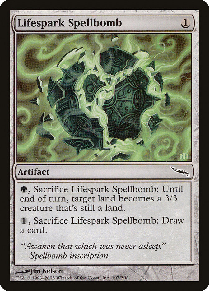 Lifespark Spellbomb [Mirrodin] | Game Haven TX