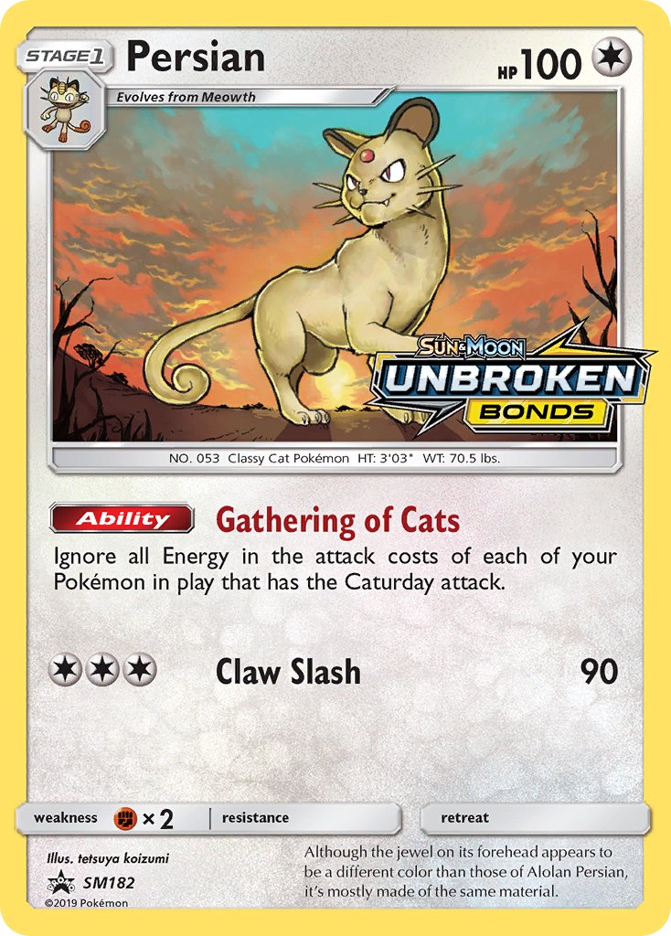 Persian (SM182) [Sun & Moon: Black Star Promos] | Game Haven TX