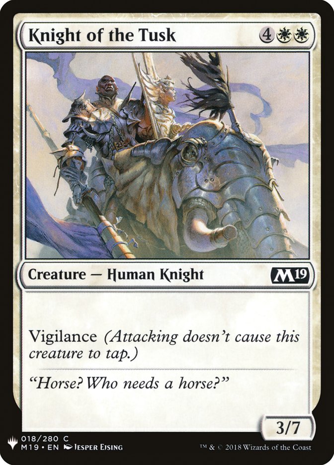 Knight of the Tusk [Mystery Booster] | Game Haven TX