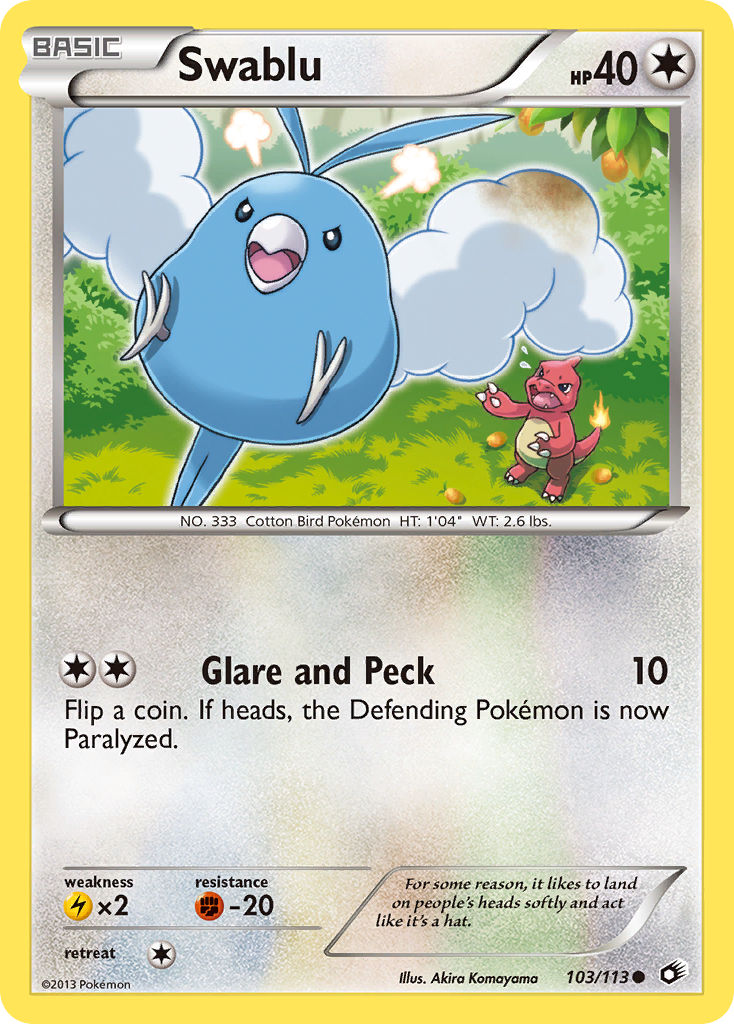 Swablu (103/113) [Black & White: Legendary Treasures] | Game Haven TX