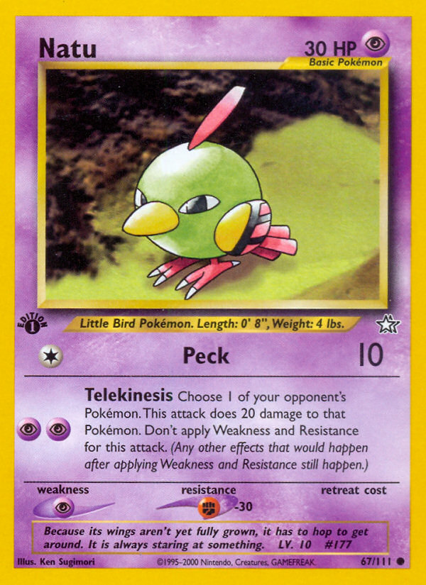 Natu (67/111) [Neo Genesis 1st Edition] | Game Haven TX