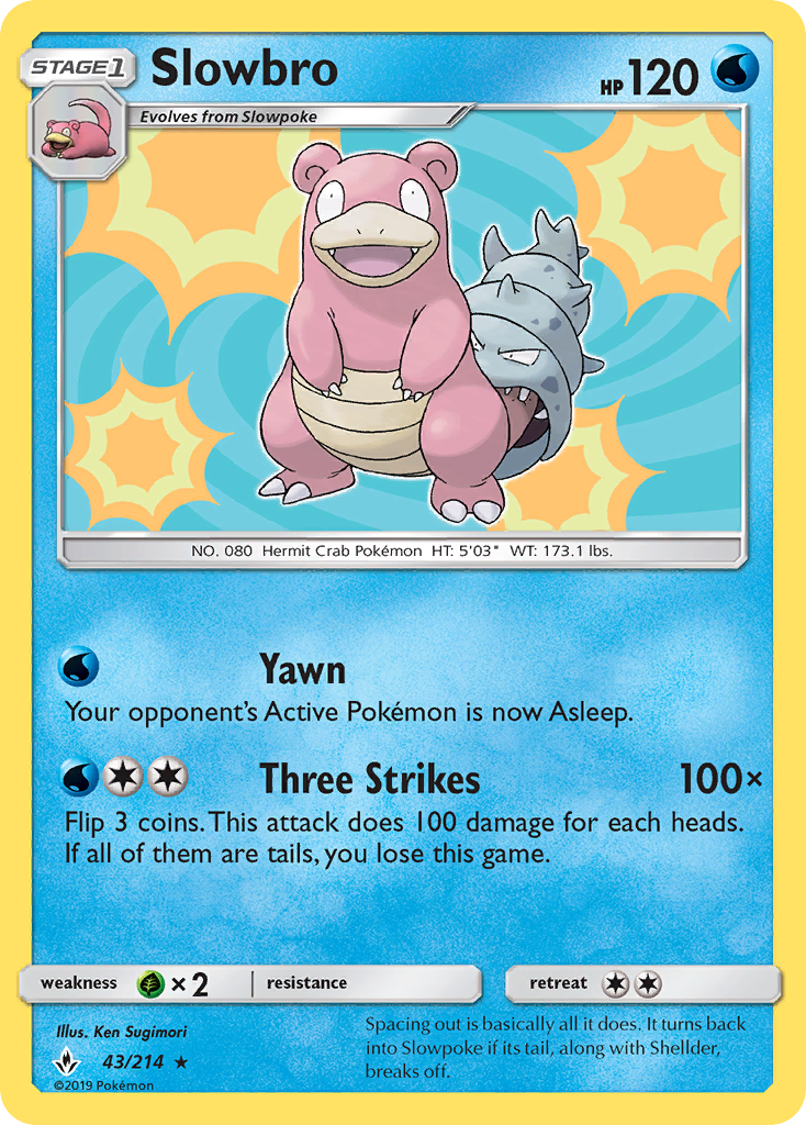 Slowbro (43/214) [Sun & Moon: Unbroken Bonds] | Game Haven TX