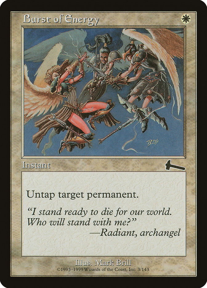 Burst of Energy [Urza's Legacy] | Game Haven TX