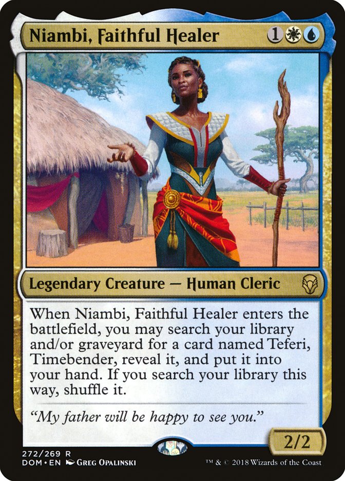 Niambi, Faithful Healer [Dominaria] | Game Haven TX