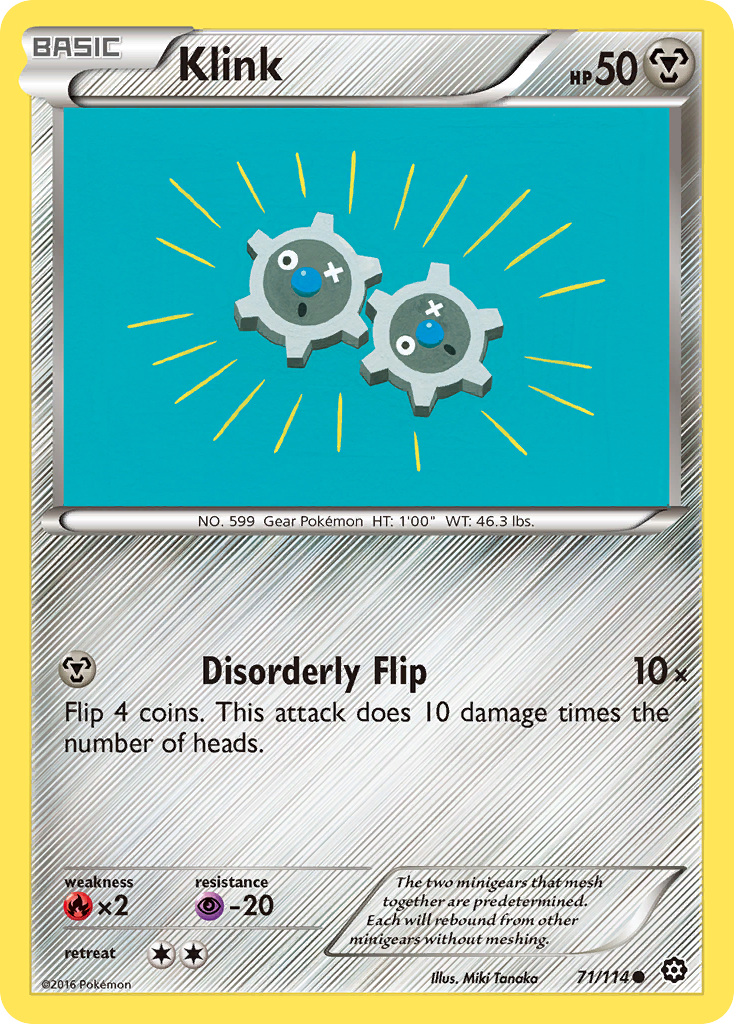 Klink (71/114) [XY: Steam Siege] | Game Haven TX