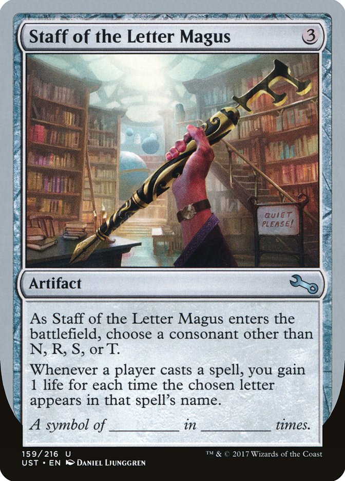 Staff of the Letter Magus [Unstable] | Game Haven TX
