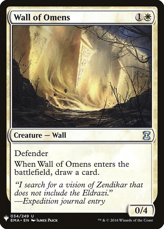 Wall of Omens [Mystery Booster] | Game Haven TX