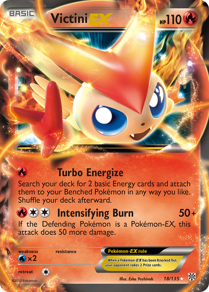 Victini EX (18/135) [Black & White: Plasma Storm] | Game Haven TX