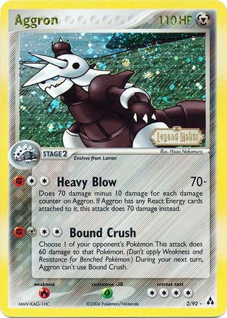 Aggron (2/92) (Stamped) [EX: Legend Maker] | Game Haven TX