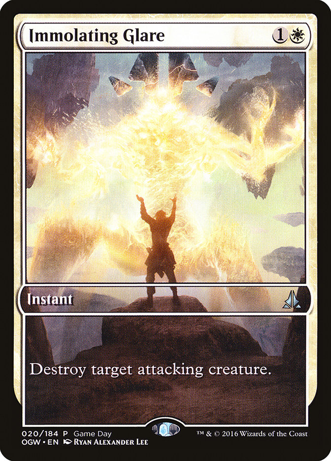 Immolating Glare (Game Day) (Extended) [Oath of the Gatewatch Promos] | Game Haven TX