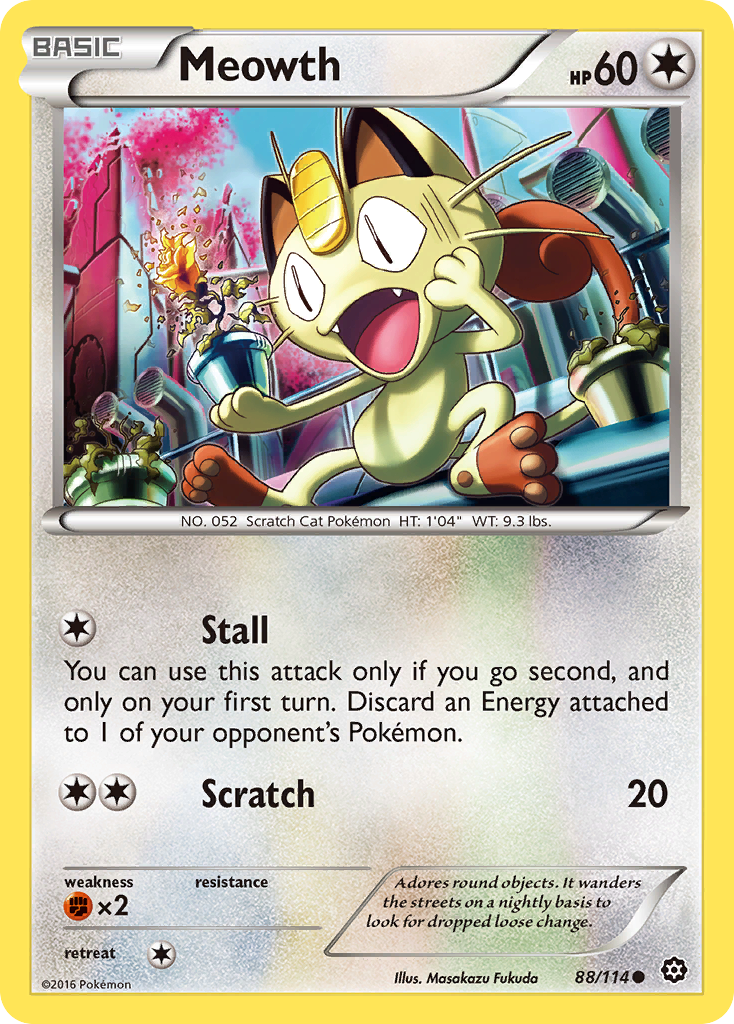 Meowth (88/114) [XY: Steam Siege] | Game Haven TX