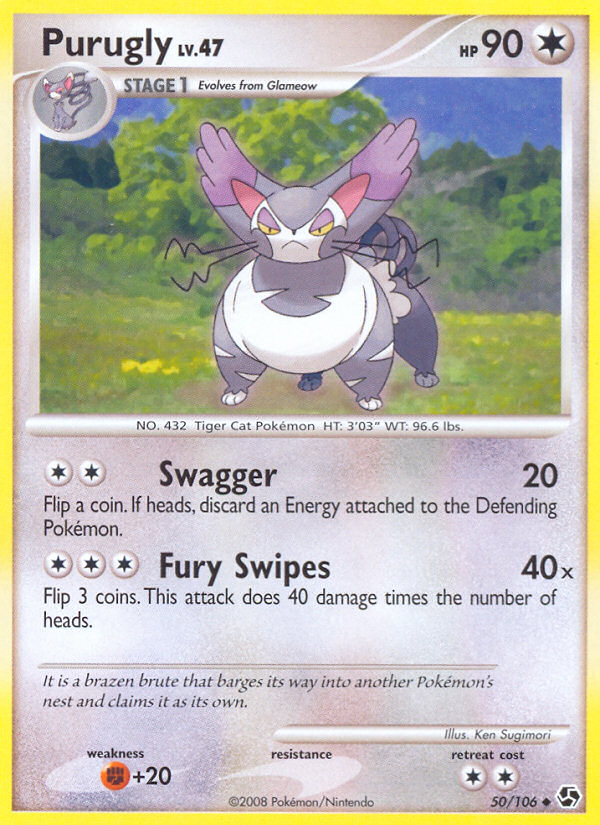 Purugly (50/106) [Diamond & Pearl: Great Encounters] | Game Haven TX