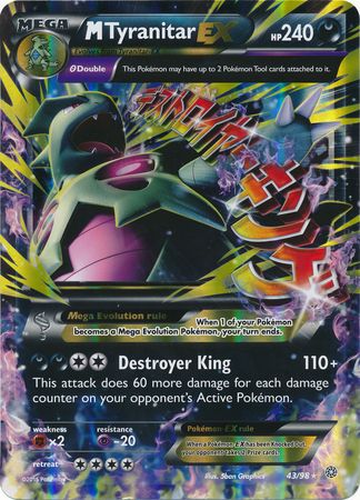 M Tyranitar EX (43/98) (Jumbo Card) [XY: Ancient Origins] | Game Haven TX