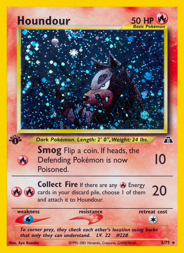 Houndour (5/75) [Neo Discovery 1st Edition] | Game Haven TX