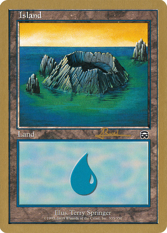 Island (335) (Antoine Ruel) [World Championship Decks 2001] | Game Haven TX