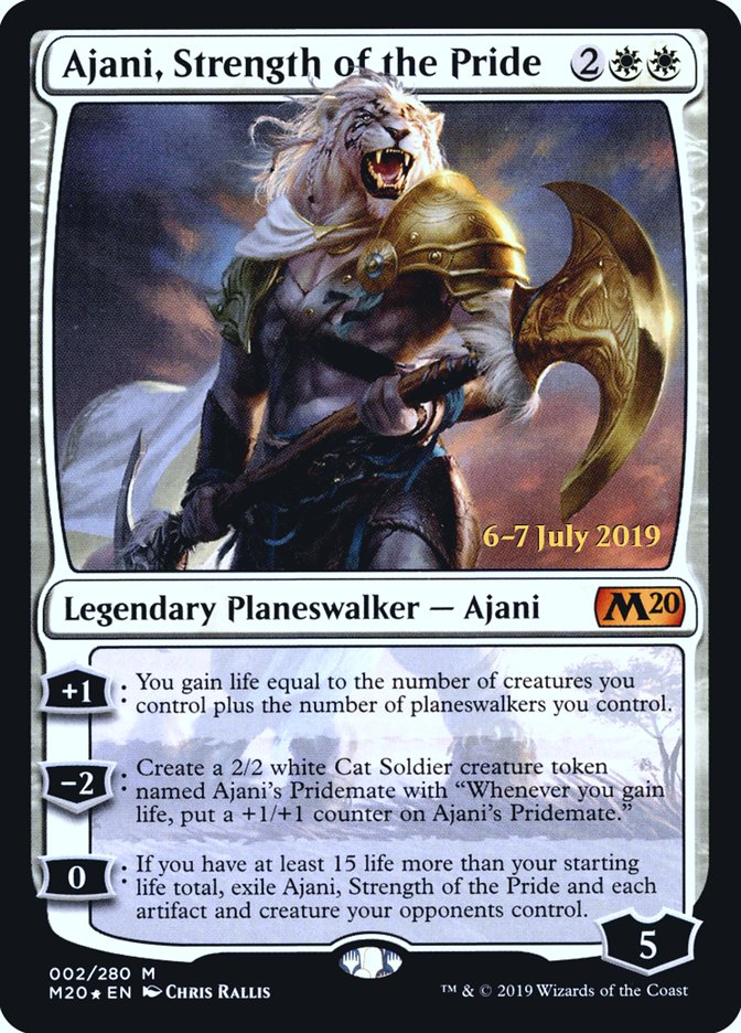 Ajani, Strength of the Pride [Core Set 2020 Promos] | Game Haven TX