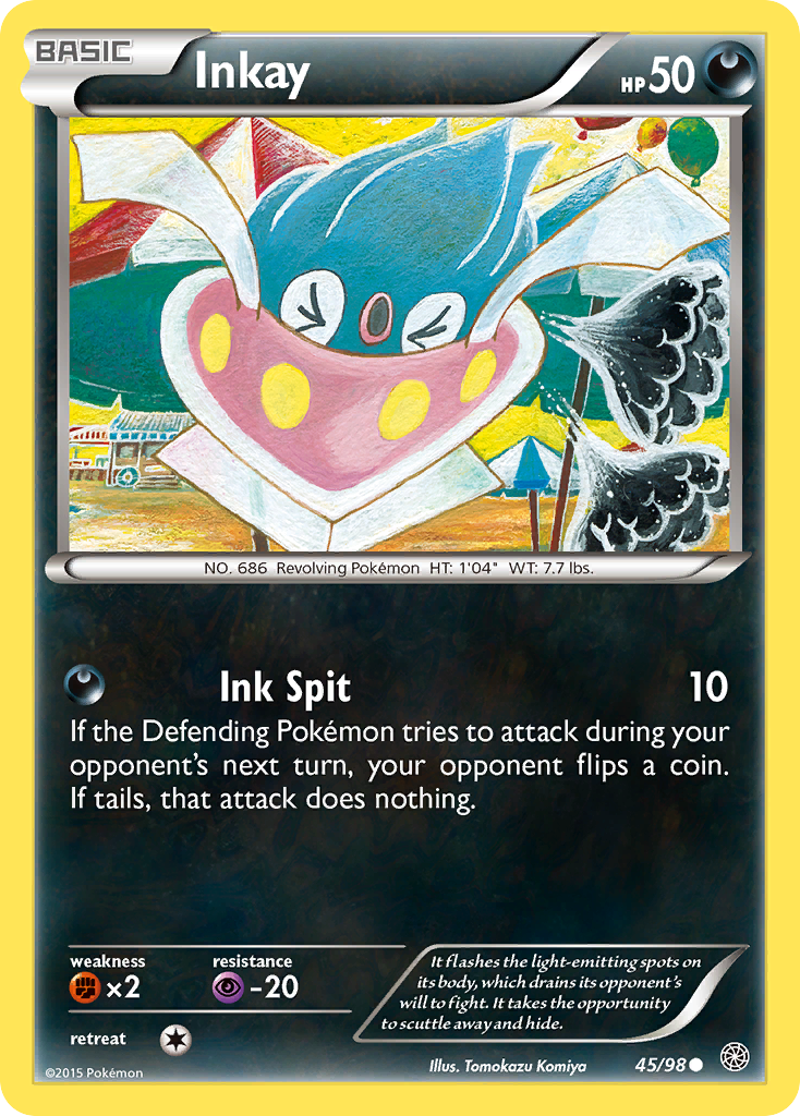 Inkay (45/98) [XY: Ancient Origins] | Game Haven TX