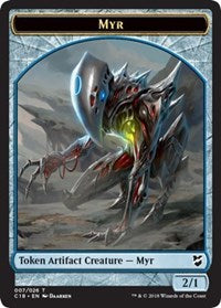 Myr (007) // Thopter (008) Double-sided Token [Commander 2018 Tokens] | Game Haven TX