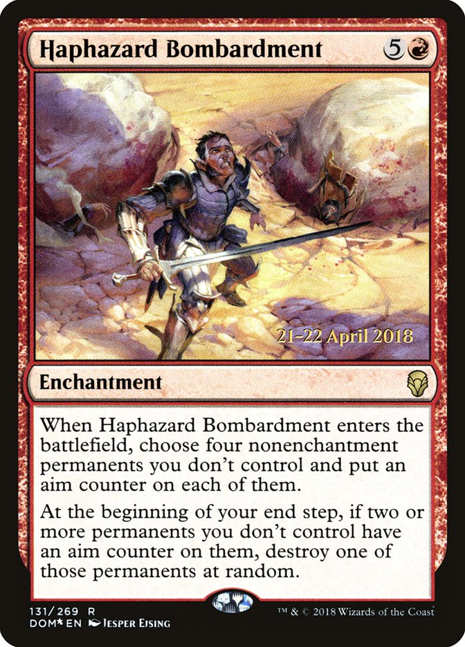 Haphazard Bombardment [Dominaria Promos] | Game Haven TX