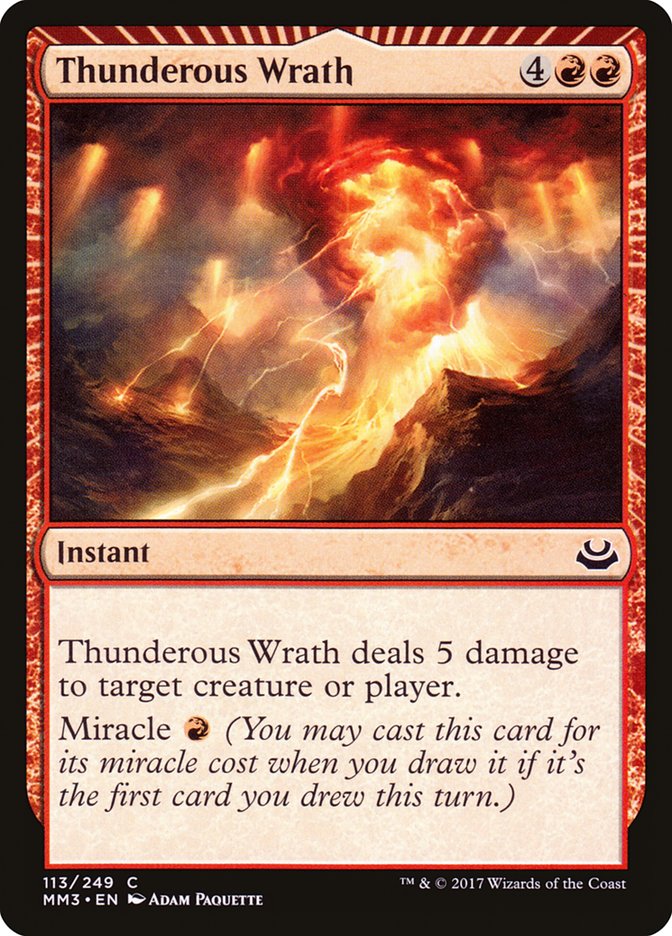 Thunderous Wrath [Modern Masters 2017] | Game Haven TX