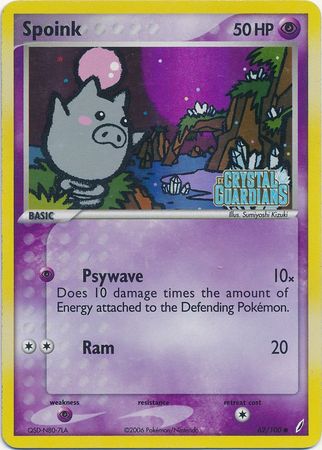 Spoink (62/100) (Stamped) [EX: Crystal Guardians] | Game Haven TX