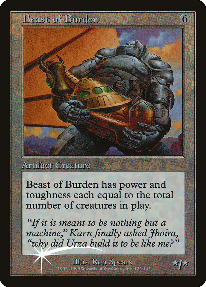 Beast of Burden [Prerelease Events] | Game Haven TX