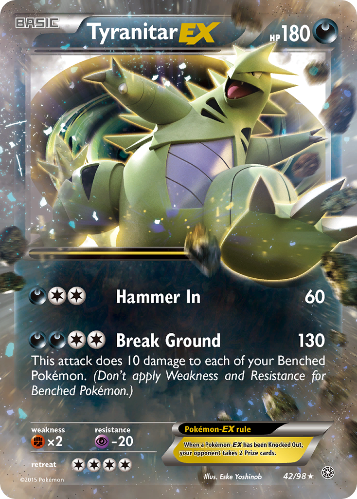 Tyranitar EX (42/98) [XY: Ancient Origins] | Game Haven TX