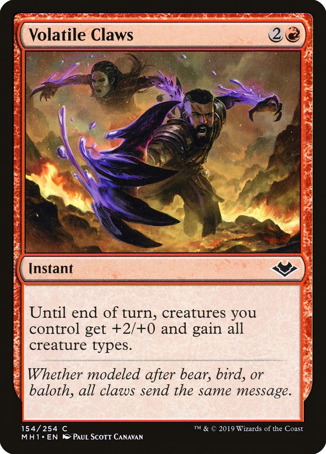 Volatile Claws [Modern Horizons] | Game Haven TX