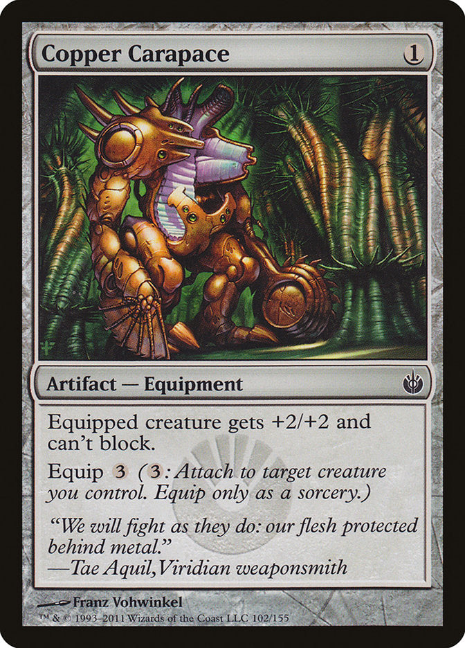 Copper Carapace [Mirrodin Besieged] | Game Haven TX