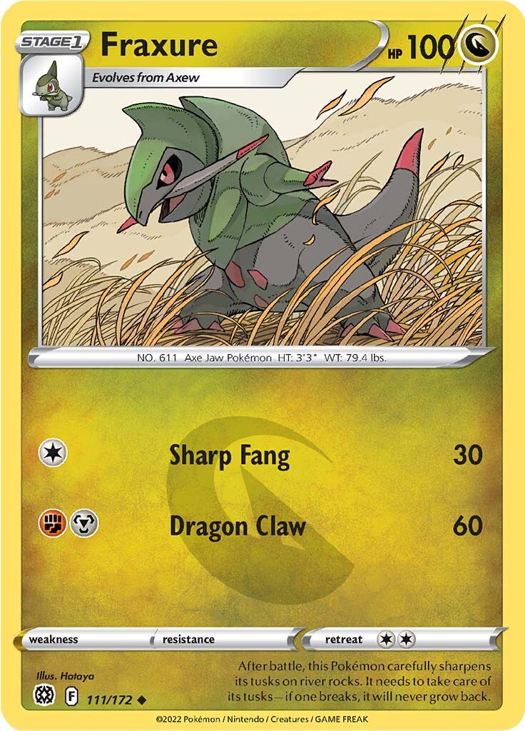 Fraxure (111/172) [Sword & Shield: Brilliant Stars] | Game Haven TX