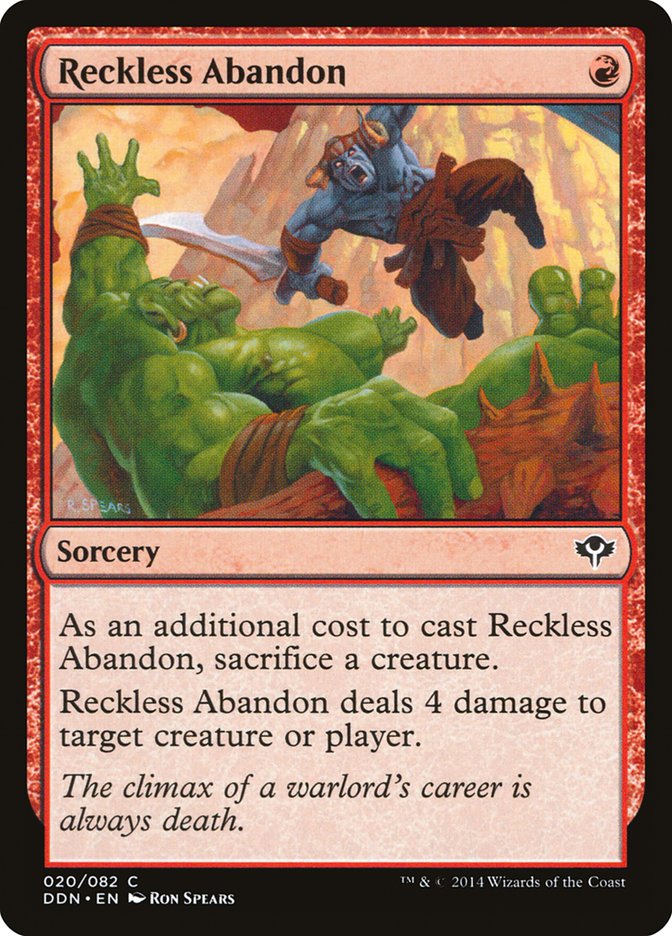 Reckless Abandon [Duel Decks: Speed vs. Cunning] | Game Haven TX
