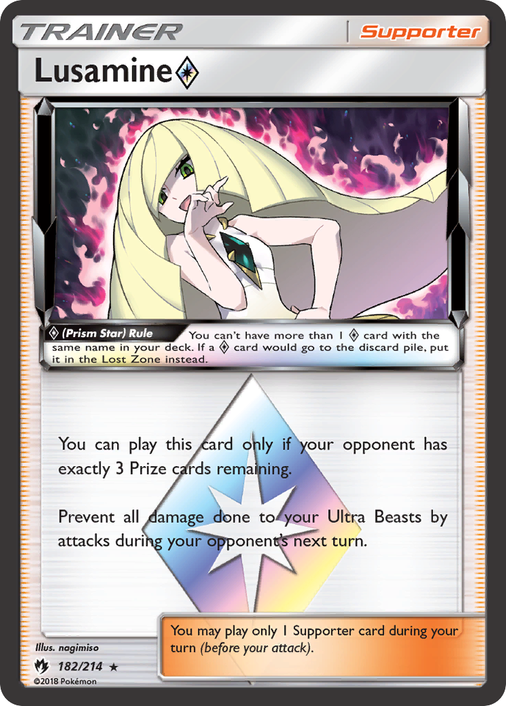 Lusamine (182/214) (Prism Star) [Sun & Moon: Lost Thunder] | Game Haven TX
