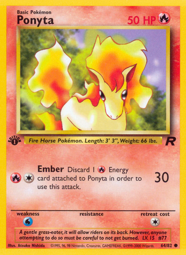 Ponyta (64/82) [Team Rocket 1st Edition] | Game Haven TX