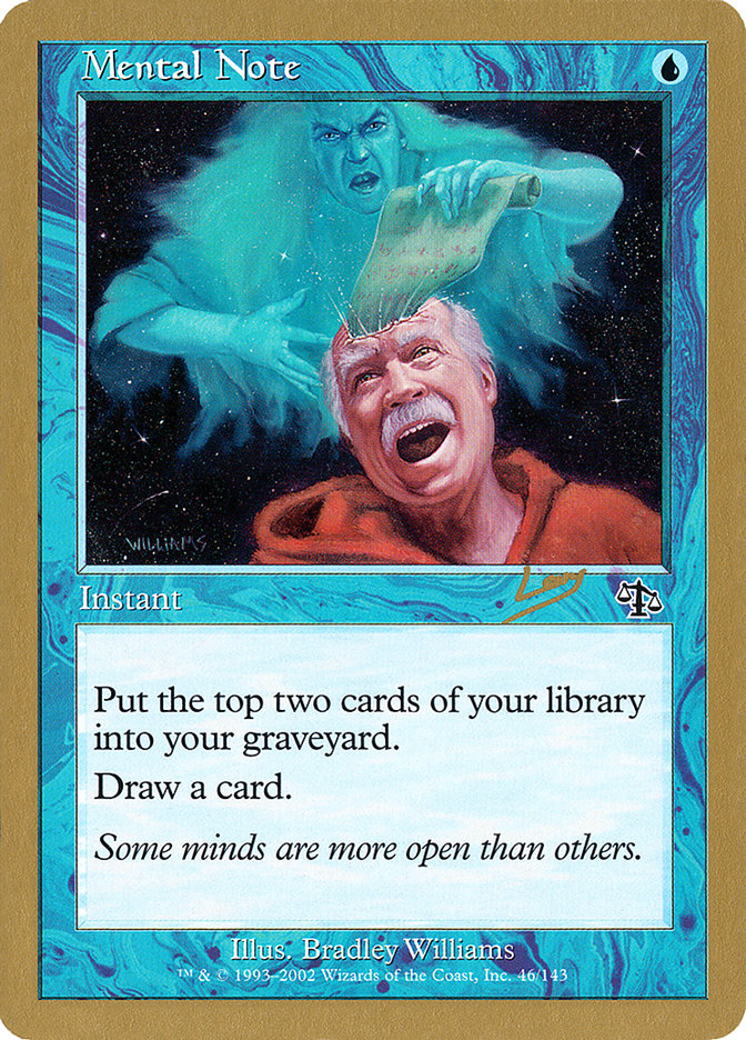Mental Note (Raphael Levy) [World Championship Decks 2002] | Game Haven TX