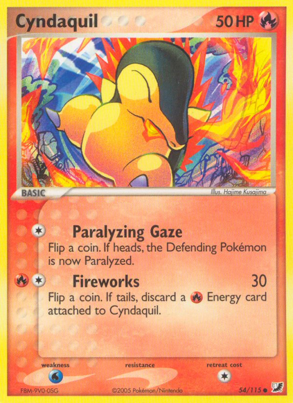 Cyndaquil (54/115) [EX: Unseen Forces] | Game Haven TX