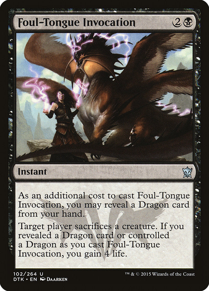 Foul-Tongue Invocation [Dragons of Tarkir] | Game Haven TX