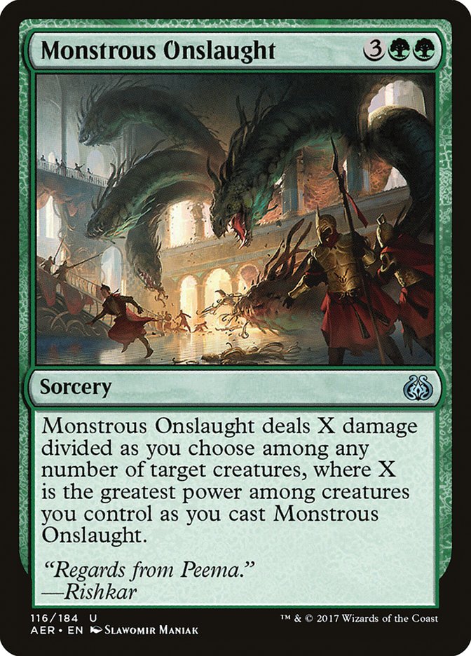 Monstrous Onslaught [Aether Revolt] | Game Haven TX