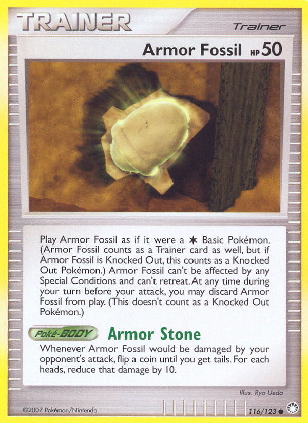 Armor Fossil (116/123) [Diamond & Pearl: Mysterious Treasures] | Game Haven TX