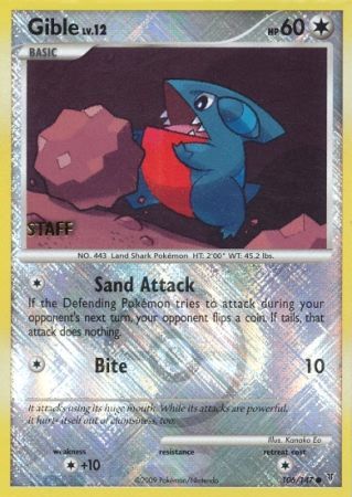 Gible (106/147) (Championship Promo Staff) [Platinum: Supreme Victors] | Game Haven TX