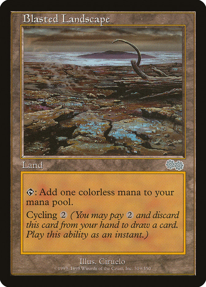 Blasted Landscape [Urza's Saga] | Game Haven TX