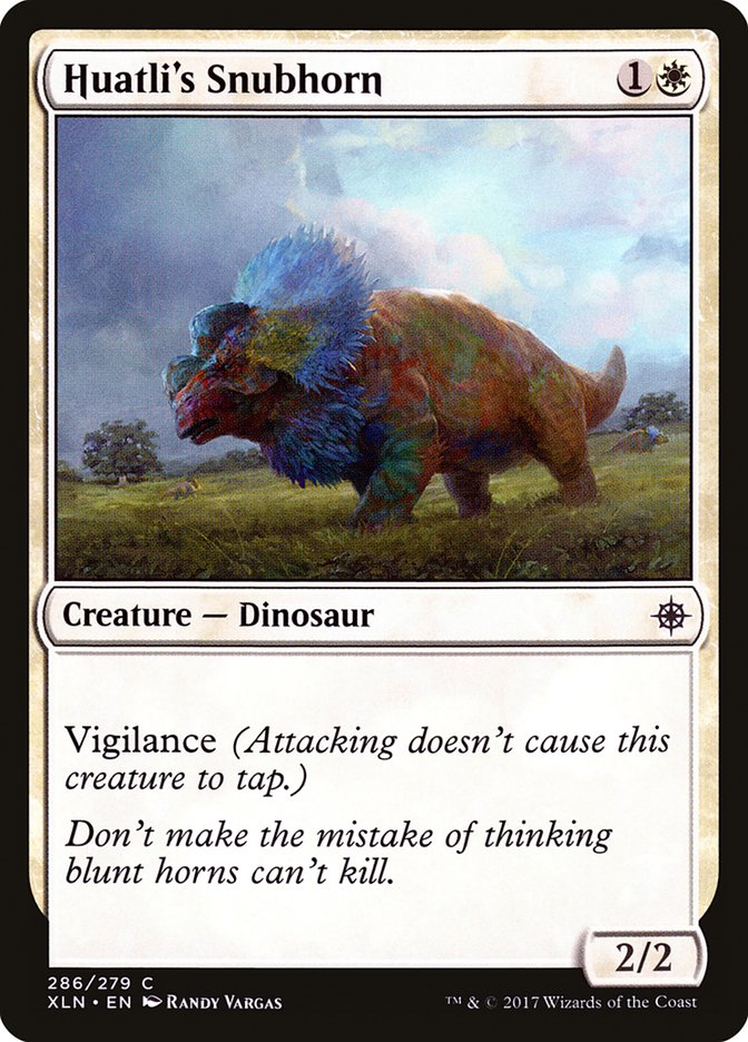 Huatli's Snubhorn [Ixalan] | Game Haven TX