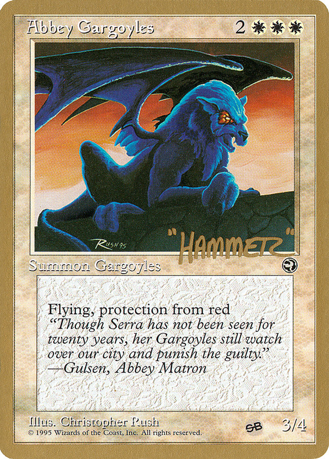 Abbey Gargoyles (Shawn "Hammer" Regnier) (SB) [Pro Tour Collector Set] | Game Haven TX